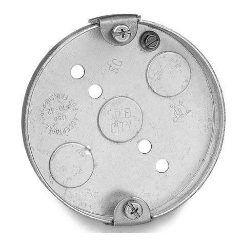 electrical box pancake old work|round shallow wall electrical box.